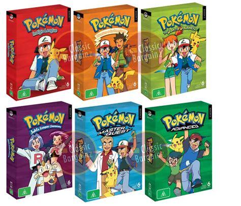 pokemon dvd box set|pokemon complete series dvd.